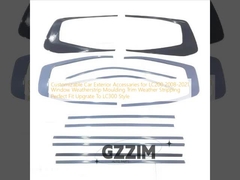 LC200 2008-2021 के लिए अनुकूलन योग्य कार बाहरी सामान विंडो वेदरस्ट्रिप मोल्डिंग ट्रिम वेदर स्ट्रिपिंग परफेक्ट फिट अपग्रेड करें LC300 स्टाइल