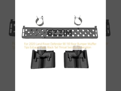 2020 लैंड रोवर डिफेंडर 90 110 रियर बम्पर मफलर टिप्स एग्जॉस्ट पाइप्स ब्लैक टेल थ्रोट दूसरी पीढ़ी