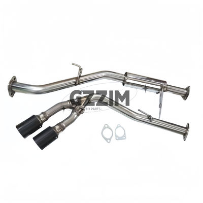 Car Exterior Accessories Exhaust System Double Tip Side Exit Carbon Fiber Muffler Exhaust For Mitsubishi Triton L200 2015-2019