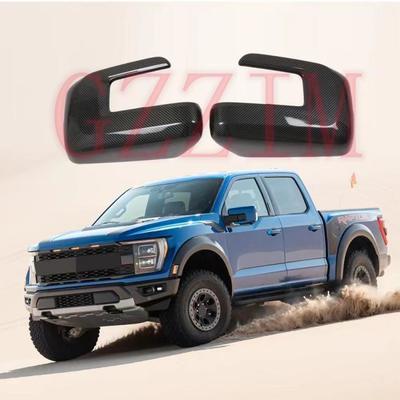 Car Door Handle Bowl Cover Light Cover Full Set Auto Body Kit For Black Carbon Fiber Accessories Car Exterior Waterproof Covers Handle Mirror Bowl Trim For Ford F150 F-150 Raptor 2023