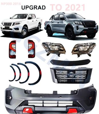 ISO9001 निसान फ्रंटियर वाइड बॉडी किट फॉर NAVARA NP300 के लिए फ्रंट बंपर के साथ