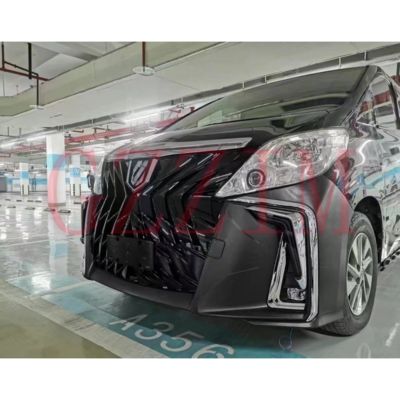 Front Bumper Grille Bodykit With Specially Design Style Grille Full Sets For Alphard 2008 Upgrade To  2018
